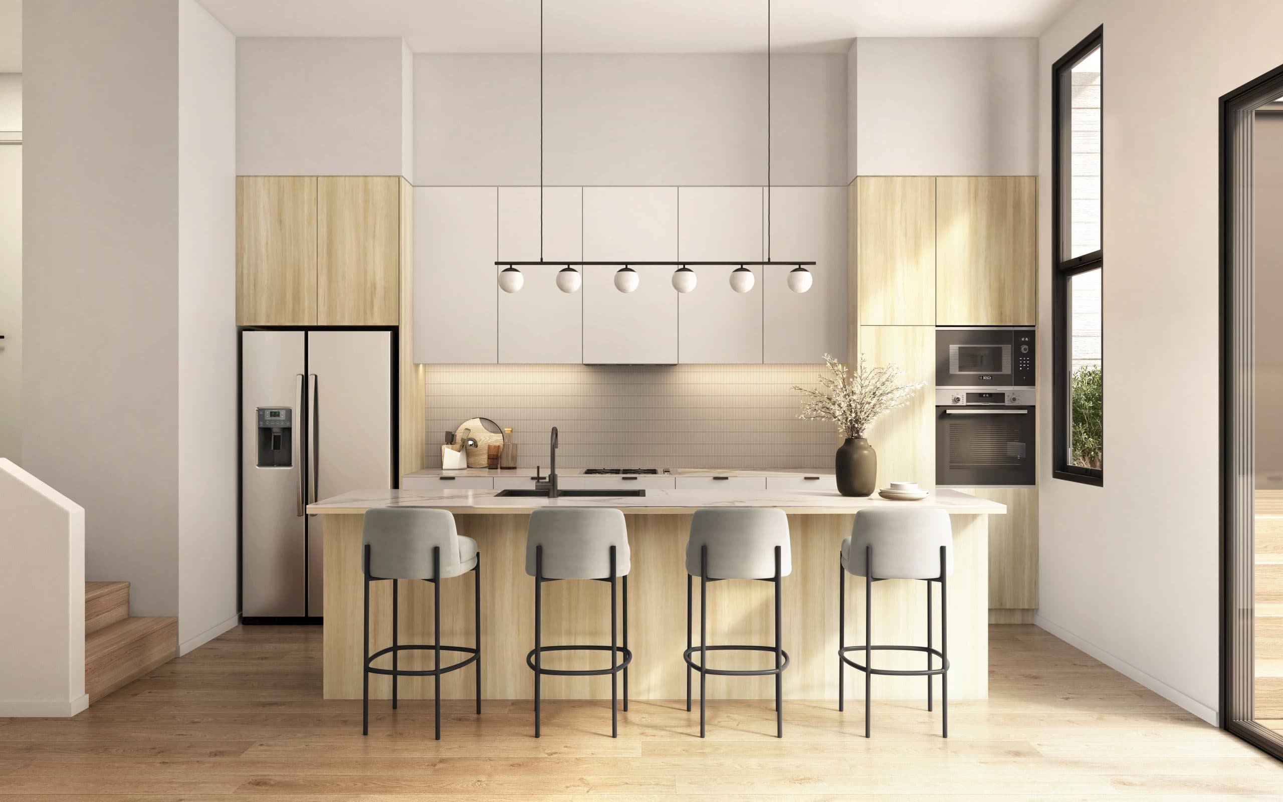 Kitchen with Bosch appliances