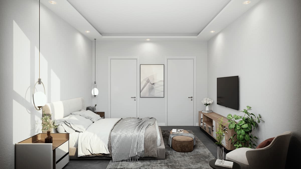 Master bedroom suite